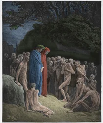 Purgatorio, Canto 23: The souls of the gluttonous (illustration from The Divine Comedy)